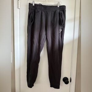 Gymshark Black Joggers, Size Medium